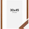 Ramme Hermes Bog 30x45 cm - Passepartout Hvid 20x35 cm