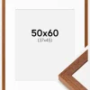 Ramme Hermes Bog 50x60 cm - Passepartout Hvid 38x46 cm