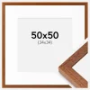 Ramme Hermes Bog 50x50 cm - Passepartout Hvid 35x35 cm