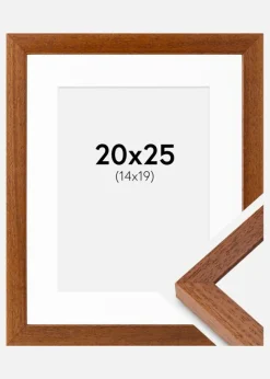 Ramme Hermes Bog 20x25 cm - Passepartout Hvid 15x20 cm