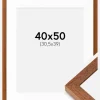 Ramme Hermes Bog 40x50 cm - Passepartout Hvid 31,5x40 cm