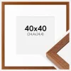 Ramme Hermes Bog 40x40 cm - Passepartout Hvid 10x10 inches
