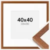 Ramme Hermes Bog 40x40 cm - Passepartout Hvid 27x27 cm
