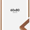 Ramme Hermes Bog 60x80 cm - Passepartout Hvid 52x72 cm