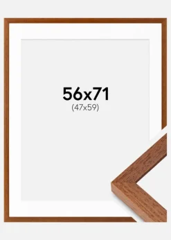 Ramme Hermes Bog 56x71 cm - Passepartout Hvid 48x60 cm