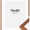 Ramme Hermes Bog 70x90 cm - Passepartout Hvid 55x70 cm