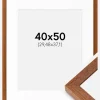 Ramme Hermes Bog 40x50 cm - Passepartout Hvid 12x15 inches