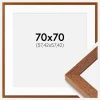 Ramme Hermes Bog 70x70 cm - Passepartout Hvid 23x23 inches