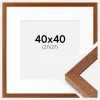 Ramme Hermes Bog 40x40 cm - Passepartout Hvid 28x28 cm