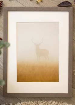 Ramme Hermes Grå 45x60 cm - Passepartout Hvid 14x20 inches
