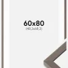 Ramme Hermes Grå 60x80 cm - Passepartout Hvid 49,3x69,3 cm