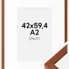 Ramme Hermes Kirsebær 42x59,4 cm - Passepartout Hvid 25x38 cm
