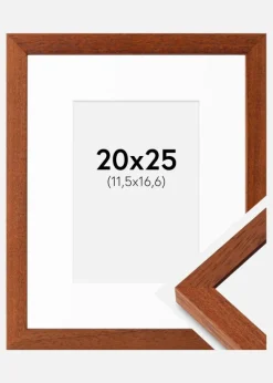 Ramme Hermes Kirsebær 20x25 cm - Passepartout Hvid B6 125x176 mm