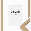 Ramme Hermes Massiv Eg 24x30 cm - Passepartout Hvid 5,5x8 inches