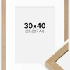 Ramme Hermes Massiv eg 30x40 cm - Passepartout Hvid 21x29,7 cm