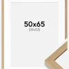 Ramme Hermes Naturlig Eg 50x65 cm - Passepartout Hvid 40x54 cm