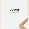 Ramme Hermes Naturlig Eg 70x90 cm - Passepartout Hvid 24x32 inches