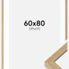 Ramme Hermes Naturlig Eg 60x80 cm - Passepartout Hvid 50x70 cm