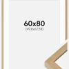 Ramme Hermes Naturlig Eg 60x80 cm - Passepartout Hvid 20x27 inches