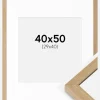 Ramme Hermes Naturlig Eg 40x50 cm - Passepartout Hvid 30x41 cm
