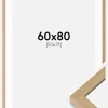Ramme Hermes Naturlig Eg 60x80 cm - Passepartout Hvid 52x72 cm