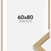 Ramme Hermes Naturlig eg 60x80 cm - Passepartout Hvid 20x28 inches