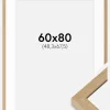 Ramme Hermes Naturlig Eg 60x80 cm - Passepartout Hvid 49,3x68,5 cm
