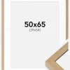 Ramme Hermes Naturlig Eg 50x65 cm - Passepartout Hvid 40x55 cm