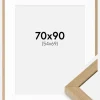 Ramme Hermes Naturlig Eg 70x90 cm - Passepartout Hvid 55x70 cm