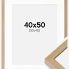 Ramme Hermes Naturlig Eg 40x50 cm - Passepartout Hvid 31x41 cm