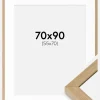 Ramme Hermes Naturlig Eg 70x90 cm - Passepartout Hvid 56x71 cm