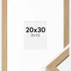 Ramme Hermes Naturlig Eg 20x30 cm - Passepartout Hvid 9x11 cm