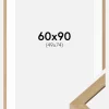 Ramme Hermes Naturlig Eg 60x90 cm - Passepartout Hvid 50x75 cm