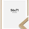 Ramme Hermes Naturlig Eg 56x71 cm - Passepartout Hvid 48x60 cm