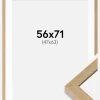 Ramme Hermes Naturlig Eg 56x71 cm - Passepartout Hvid 48x64 cm
