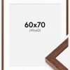 Ramme Hermes Teak 60x70 cm - Passepartout Hvid 50x61 cm