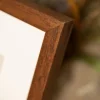 Ramme Hermes Teak 18x24 cm - Passepartout Hvid 13x18 cm