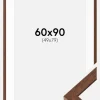Ramme Hermes Teak 60x90 cm - Passepartout Hvid 50x80 cm