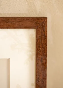 Ramme Hermes Teak 28x35 cm - Passepartout Hvid 8x10 inches
