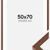 Ramme Hermes Teak 50x70 cm - Passepartout Hvid 42x59,4 cm