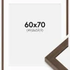 Ramme Hermes Valnød 60x70 cm - Passepartout Hvid 20x24 inches