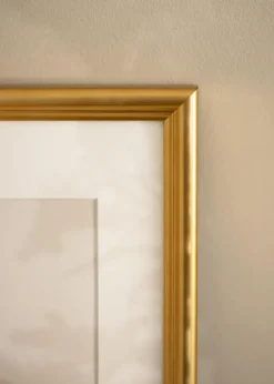 Ramme Högbo Guld - Valgfri Størrelse (Plexiglas)