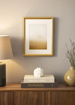 Ramme Högbo Guld - Valgfri Størrelse (Plexiglas)