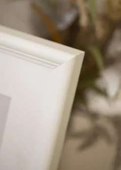 Ramme Högbo Hvid - Valgfri Størrelse (Plexiglas)