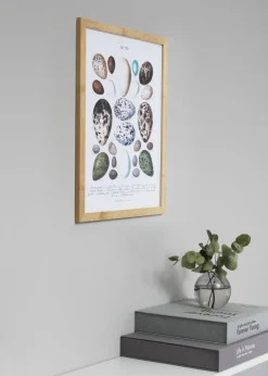 Ramme Hoei Bambus 50x70 cm - Passepartout Hvid 40x60 cm