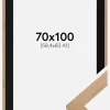 Ramme Hoei Bambus 70x100 cm - Passepartout Sort 59,4x84 cm (A1)