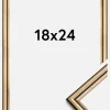 Ramme Horndal Akrylglas Guld 18x24 cm