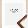 Ramme Horndal Brun 45x50 cm - Passepartout Hvid 34x41 cm