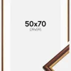 Ramme Horndal Brun 50x70 cm - Passepartout Hvid 40x60 cm