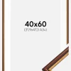 Ramme Horndal Brun 40x60 cm - Passepartout Hvid 32,9x48,3 cm (A3+)